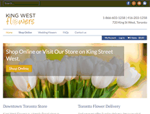Tablet Screenshot of kingwestflowers.com